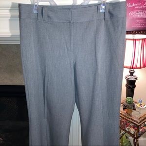 NWT Ann Taylor LOFT “Ann” gray flat front pants 12